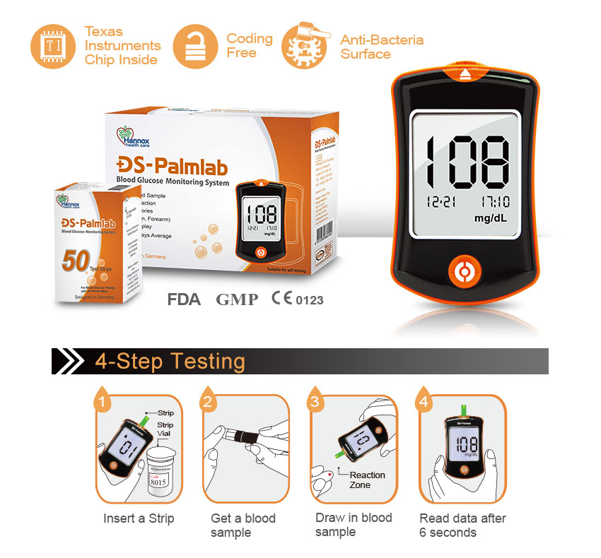 Kit monitor glucosa sangre medidor glucosa sangre y suministros para  diabéticos