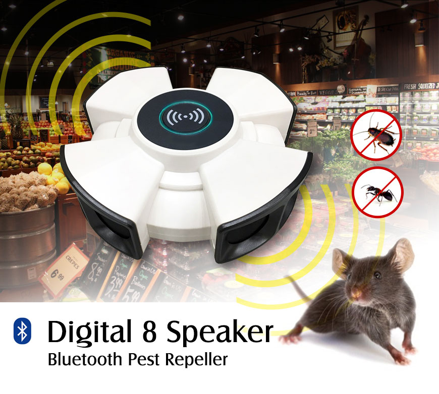 Digital 8 Speaker Bluetooth Pest Repeller, Gentle Nasal Wound Care  Products for Effective Healing