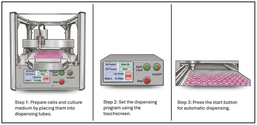 Automatischer Zellmikroplatten-Spender