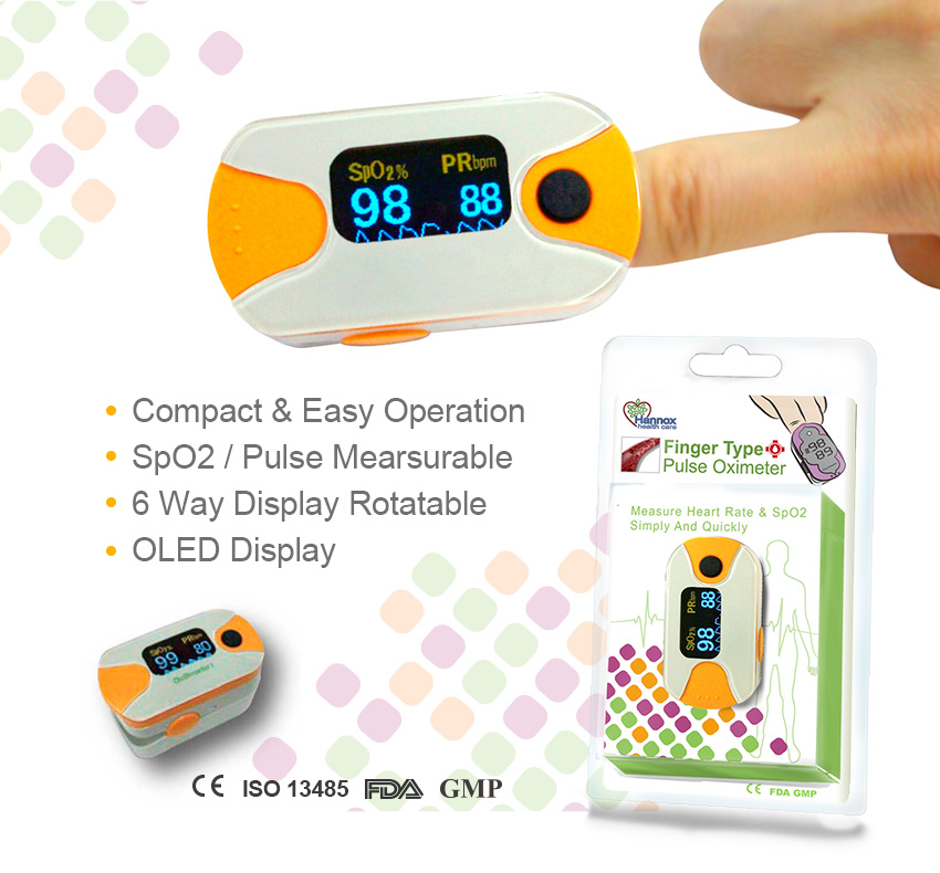 Fingerpulsoximeter OLED