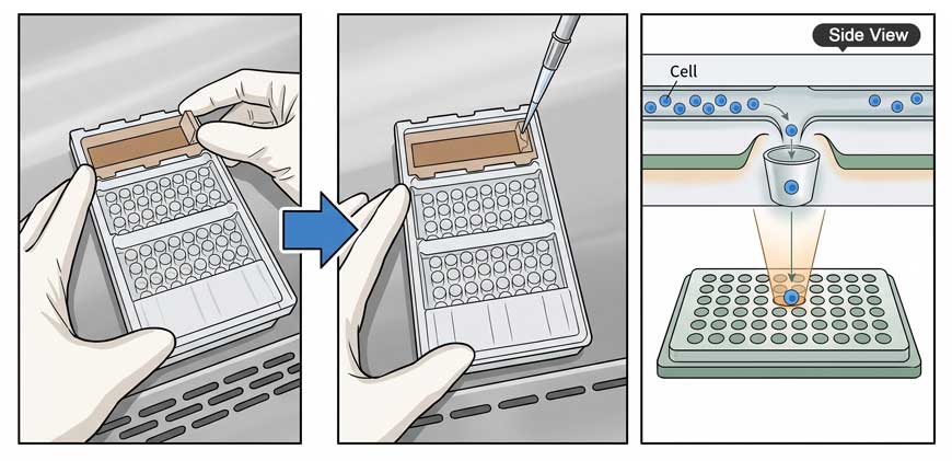 Microfluidic Cell Sorting Chip