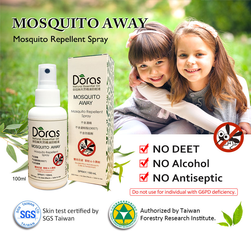 Spray repelente de mosquitos