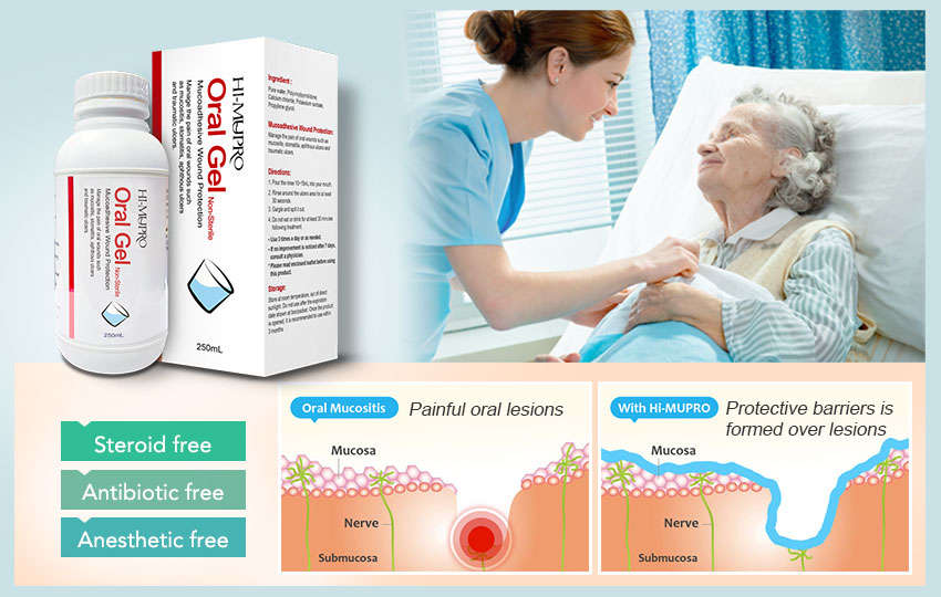 rinçage des plaies buccales