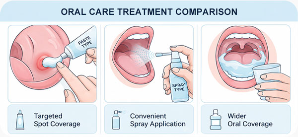 Oral care treatment comparison