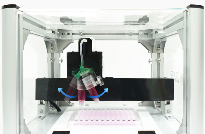 Dispensador automático de microplacas de células